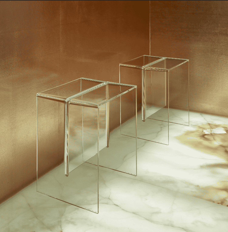 Home Furniture Low Acrylic Stools