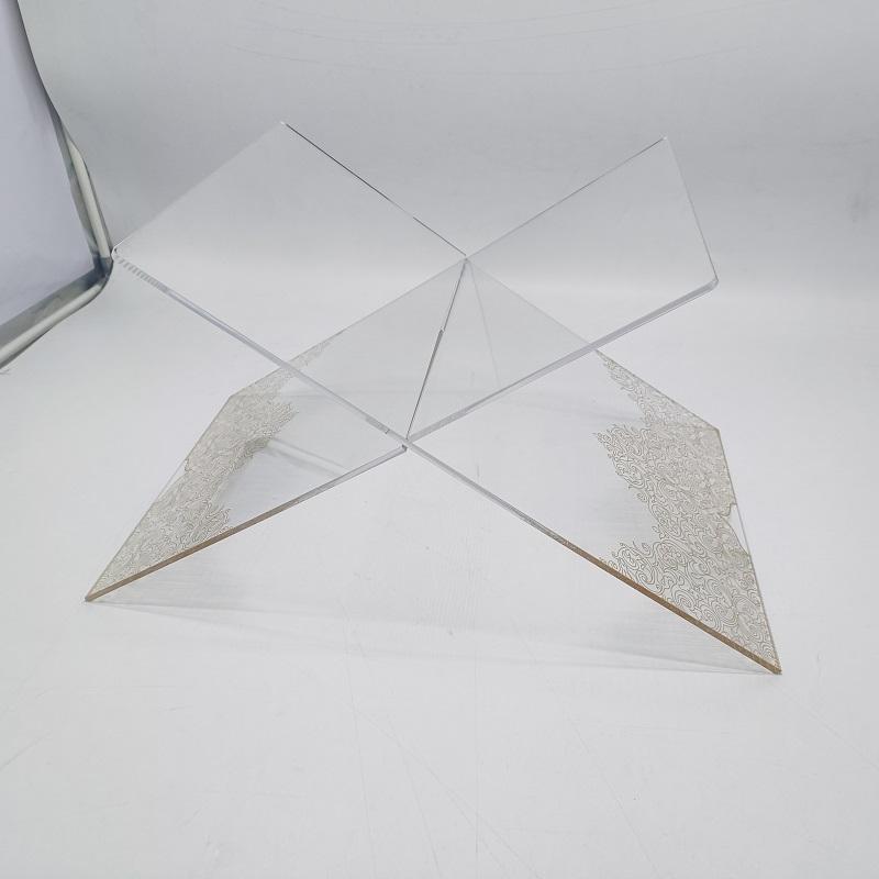 图案精美的亚克力可折叠杂志架