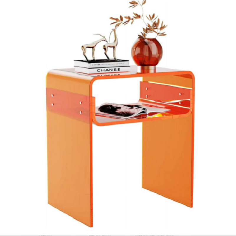 亚克力双层床头柜/床头边桌